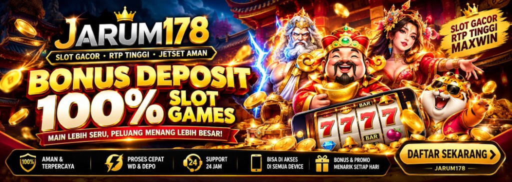 Banner APINAGA bonus deposit 100% slot — RTP kompetitif, peluang keberuntungan 288 optimal